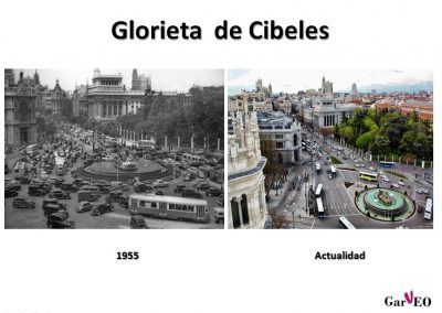 Glorieta de Cibeles pasado y presente GarVEO