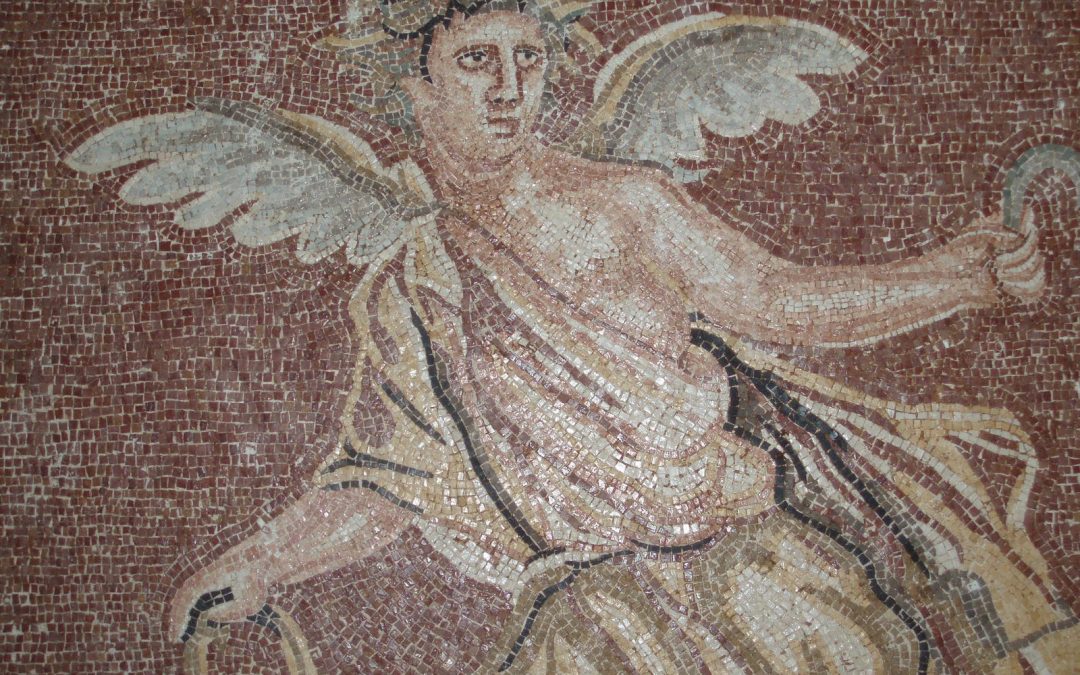 Mosaicos romanos en un hotel de Madrid.